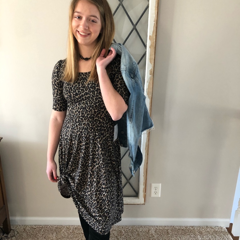 LuLaroe Nicole dress- NWT! XS cheetah print